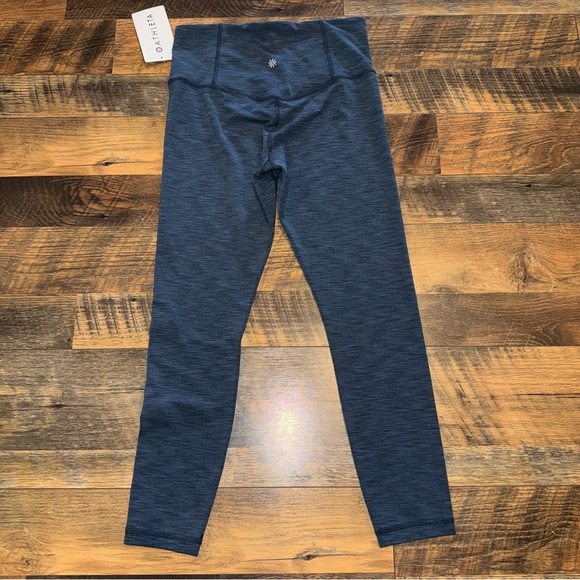 Athleta Women’s Heathered Navy Ultra High Rise Elation 7/8 Tight - Picture 2 of 4